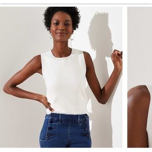 Sweater tank top Loft